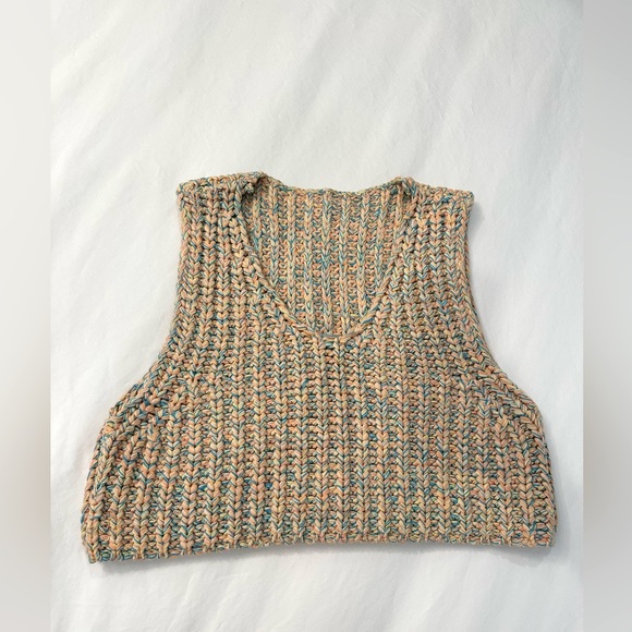 NWT  Free People crochet hoopla vest knit crop tank - Picture 7 of 11